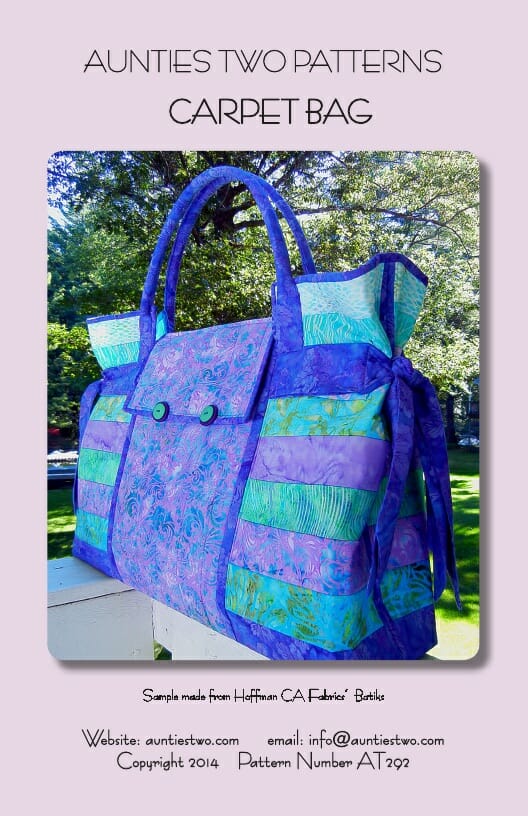 Aunties Two Patterns Carpet Bag