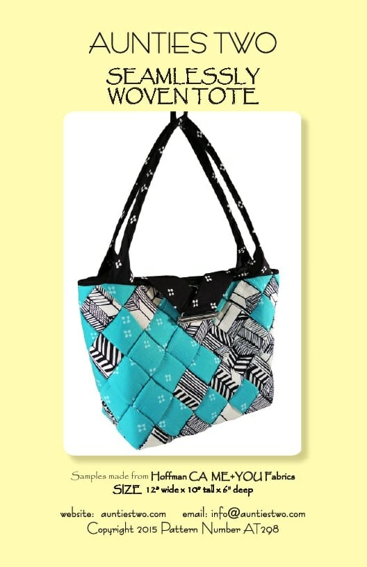 Aunties Two Patterns Seamlessly Woven Tote Wingspan Crafts