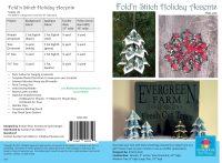 PQD220 - Poor House Quilt Designs - Fold'n Stitch Holiday Accents