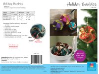 PQD232D - Poor House Quilt Designs - Holiday Baubles Downloadable