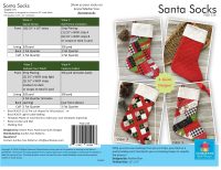 PQD238D - Poor House Quilt Designs - Santa Socks - Downloadable