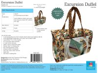 PQD260D - Poor House Quilt Designs - Excursion Duffel - Downloadable
