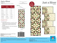 PQD264D - Poor House Quilt Designs - Just A Sliver Table Runner & Mat - Downloadable