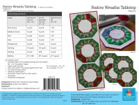 PQD274D - Poor House Quilt Designs - Festive Wreaths Tabletop - Downloadable