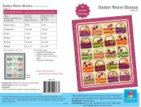 PQD276D - Poor House Quilt Designs - Basket Weave Blooms Quilt - Downloadable
